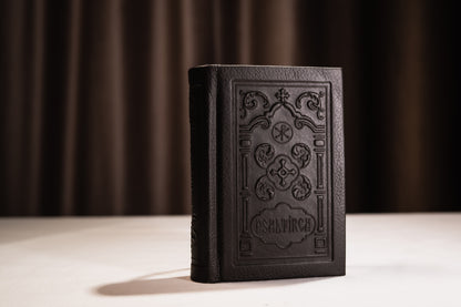 Psaltirea Mică cu Scris Mare, Legată Manual în Piele Naturală